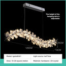 Axyaa Stainless Steel Crystal Chandelier Pendant Light Chrome Finish