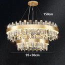 Axyaa Crystal Chandelier Dining Room Ceiling Light Luxury Pendant Lamp