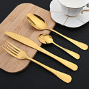 Axyaa 16-Piece Stainless Steel Western Dinnerware Cutlery Set