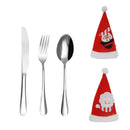 Axyaa Christmas Stainless Steel Tableware Set
