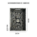 Axyaa Square Light Luxury Black Tray for Home Decor and Organization