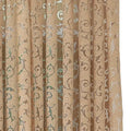 Axyaa Floral Jacquard Tulle Curtains: European Retro Style for Living Room Decor