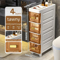 Axyaa Slim Storage Cabinet: Multi-Layer Side Rack & Organizer for Narrow Spaces