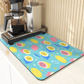 Axyaa Cartoon Pattern Kitchen Drying Mat - Non-Slip Table Coasters & Placemat