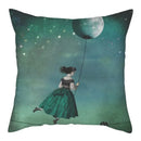 Axyaa European Style Cotton Linen Cushion Cover 45x45cm