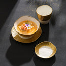 Axyaa Platinum Ceramic Hotel Table Dinner Set - High-End Light Luxury Plate & Tableware