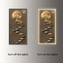 Axyaa Deluxe Entryway Wall Lamp with Hanging Artwork - Modern Luxury Accent Lighting