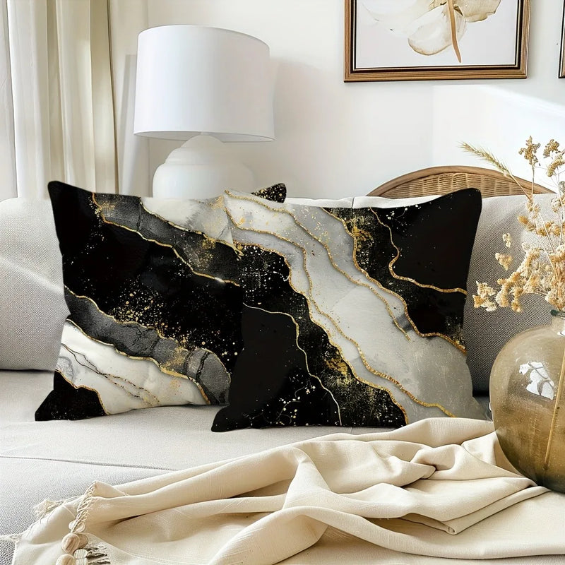 Luxurious Marble Print Pillowcase by Axyaa for Stylish Home Decor