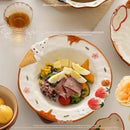 Axyaa Ceramic Tableware Set with Spoon, High-value Plates, Rice Bowl, Noodle Bowl, Deep Plate