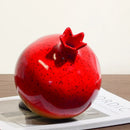 Axyaa Pomegranate Ceramic Vase: Kiln Transformed Flower Arrangement Figurine