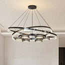Axyaa Modern LED Pendant Light Chandeliers for Living Room and Dining Room