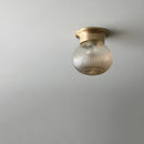 Axyaa Modern Copper Glass Ball Ceiling Lamp, LED Indoor Light Fixture