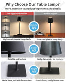 Axyaa Rechargeable Touch Lamp for Bedroom and Camping