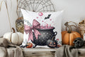 Axyaa Halloween Witch Cauldron Pillow Cover for Sofa Bedroom Car