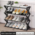 Axyaa Simple X-Shaped Shoe Rack Storage Shelf for Dorms & Doorways