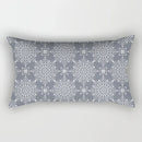 Axyaa Geometric Grey White Square Pillowcase for Home Decor and Living Room