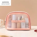 Axyaa Travel Toiletry Bag: Portable PVC Makeup Organizer for Women