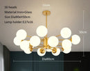 Axyaa Lustrous Glass Chandelier: Elegant Indoor Ceiling Light for Living & Dining Room