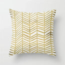 Axyaa Rose Gold Pink Palm Pillowcase 45x45cm Tropical Plants Cushion Cover