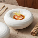 Axyaa Double Layer Ceramic Soup Plate - Restaurant Tableware