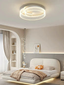Axyaa LED Full-Spectrum Eye-Protection Ceiling Lamp, Modern Minimalist Master Bedroom Light