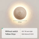 Axyaa Yellow Cave Stone Wall Lamp - Nordic Bedroom Lighting