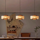 Axyaa Handmade Rattan Chandelier LED Pendant Lamp for Home Decor