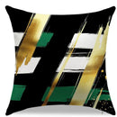 Modern Abstract Gold Green Pattern Pillow Covers by Axyaa for Sofa Bedroom Car