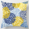 Axyaa Yellow Flower Pillowcase for Home Sofa Lumbar Cushion