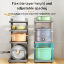 Axyaa Stainless Steel Pot Rack Organizer for Under Cabinet Storage
