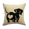 Embroidered Animal Cushion Cover 45x45cm by Axyaa - Puppy Horse Panda Bunny Zebra