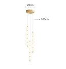 Axyaa Modern LED Chandelier for Living Room Indoor Lighting