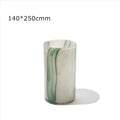 Axyaa Striped Glass Vase for Elegant Living Room Flower Arrangement