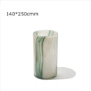 Axyaa Striped Glass Vase for Elegant Living Room Flower Arrangement