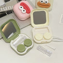 Axyaa Sausage Mouth Contact Lens Case: Cute & Portable Travel Container Box