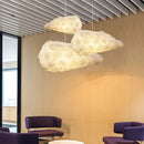 Axyaa Cloud Silk Cotton Pendant Lamp: Stylish LED for Kids' Room, Living, Restaurant Decor.