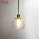 Axyaa Nordic Glass Pendant Lights Modern Hanging Lamp for Dining Room & Bar