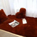 Axyaa Rabbit Shag Carpet: Faux Fur Floor Mat for Home Decor & Kids Bedroom