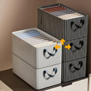 Axyaa Large Capacity Foldable Clothes Storage Box - Metal Frame Wardrobe Organizer