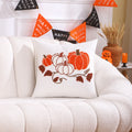 Pumpkin Embroidered Halloween Pillowcase Set by Axyaa