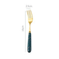 Axyaa Stainless Steel Ceramic Handle Cutlery Set