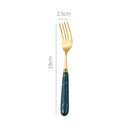 Axyaa Stainless Steel Ceramic Handle Cutlery Set