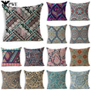 Axyaa Ramadan Vintage Ethnic Pattern Cushion Cover 45x45cm Linen Pillow Case