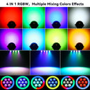 Axyaa RGBW 4IN1 LED Par Light Stage Effect for DJ Disco Party Concert