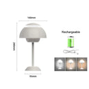 Axyaa Rechargeable Alloy Desk Lamp 3 Speed Adjustment Night Light