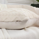 Axyaa Fuzzy Autumn Pillow Cover 45x45 for Sofa Home Decor