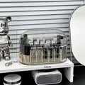 Axyaa Lipstick Holder Organizer with Lid: Clear 20-Space Makeup Storage Stand