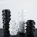 Axyaa Abstract Dots Resin Vase with Round Irregular Bumps