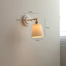 Axyaa Copper Arm LED Wall Sconce for Bedroom Bathroom Mirror