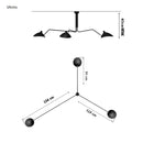 Modern Nordic Spider Claw Chandelier by Axyaa - LED Lighting for Home Decor